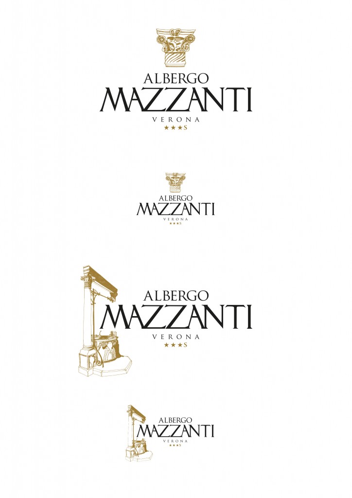 illustrazione per marchio logotipo Albergo Mazzanti