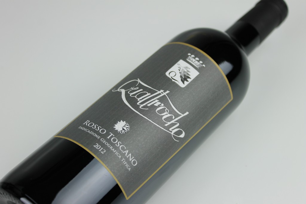 etichetta vino Quattr'oche Toscana rosso IGT