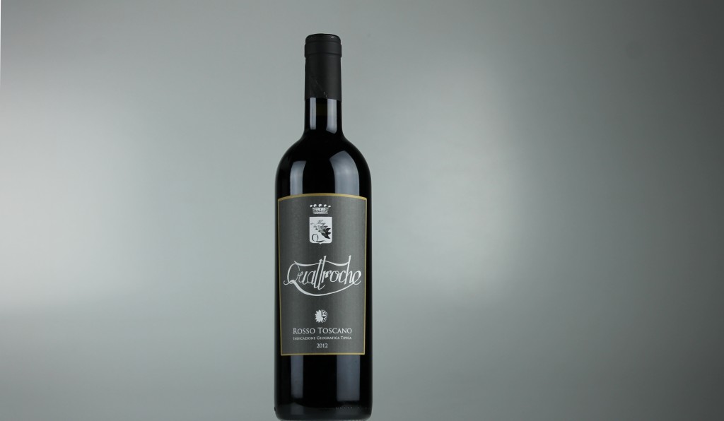 etichetta vino Quattr'oche Toscana rosso IGT