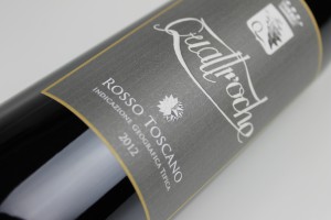 etichetta vino Quattr'oche Toscana rosso IGT