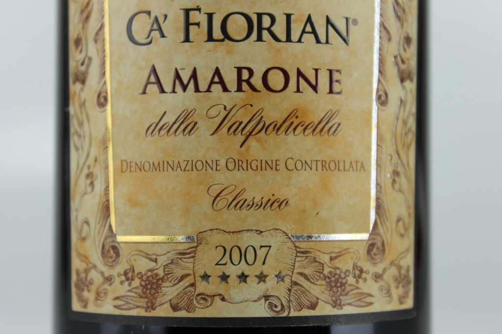 etichetta vino amarone Tommasi Ca' Florian